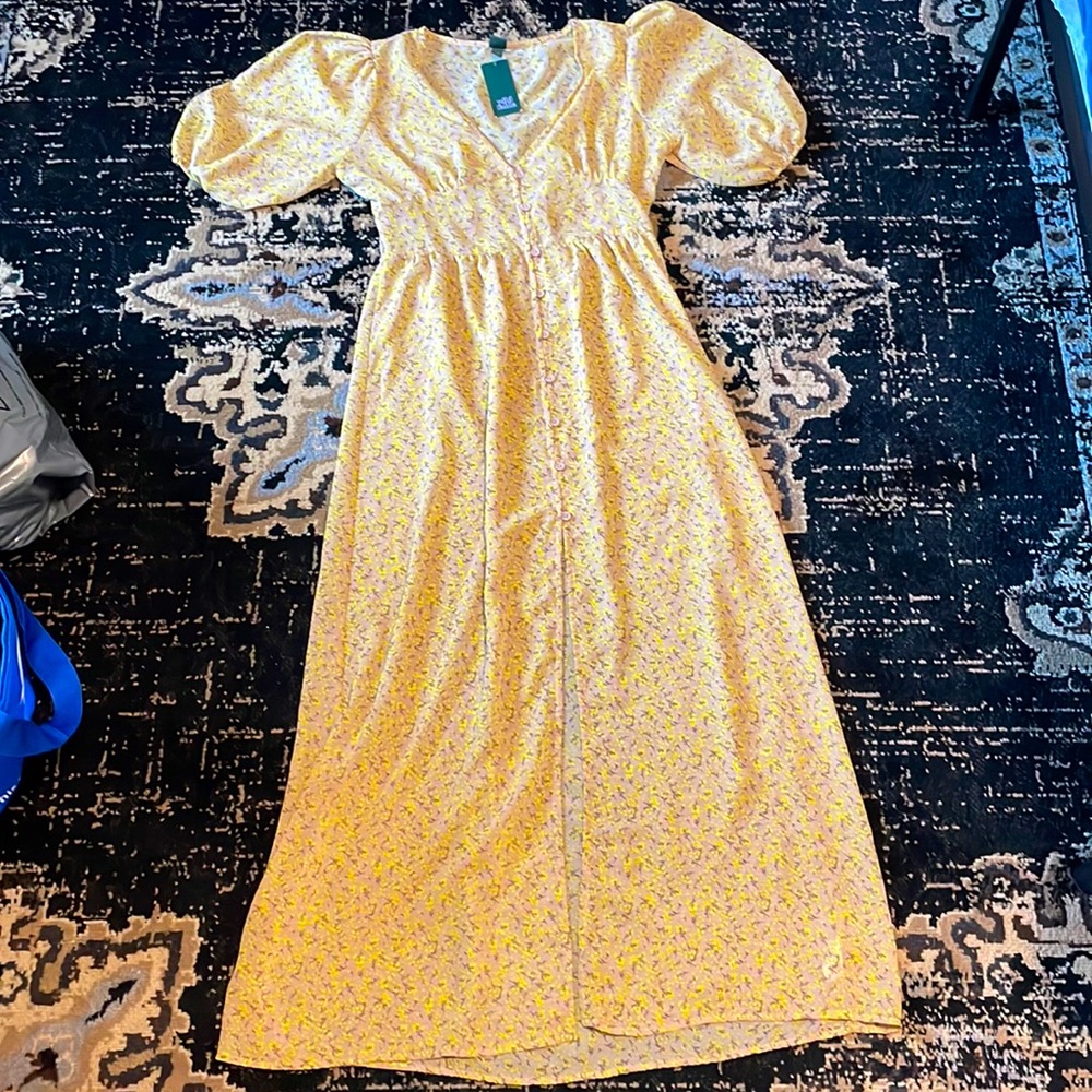 Floral button up Maxi dress